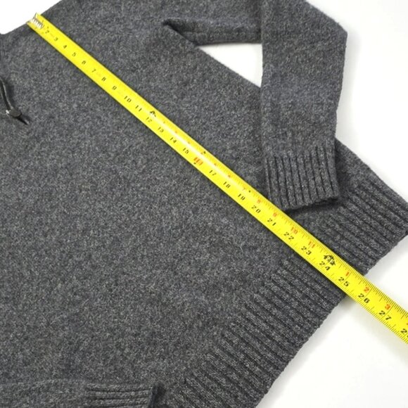 Black Brown 1826 Men's Grey Lambswool Blend 1/4 Zip Pullover Sweater Size Small - Picture 14 of 14